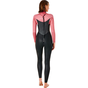 2022 Rip Curl Dames Omega 3/2mm Rug Ritssluiting Wetsuit WSM9LW - Dusty Rose